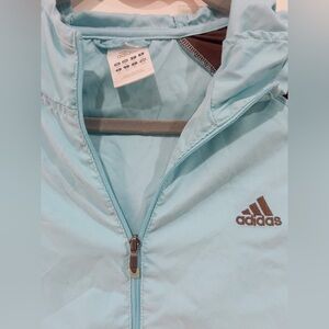 Adidas Sky Blue Hooded Jacket